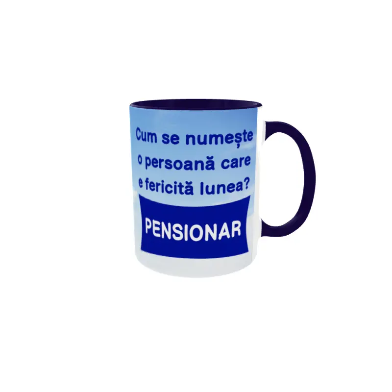 Cum se numeste o persoana care e fericita lunea, cana ceramica, 330ml, cgs1830